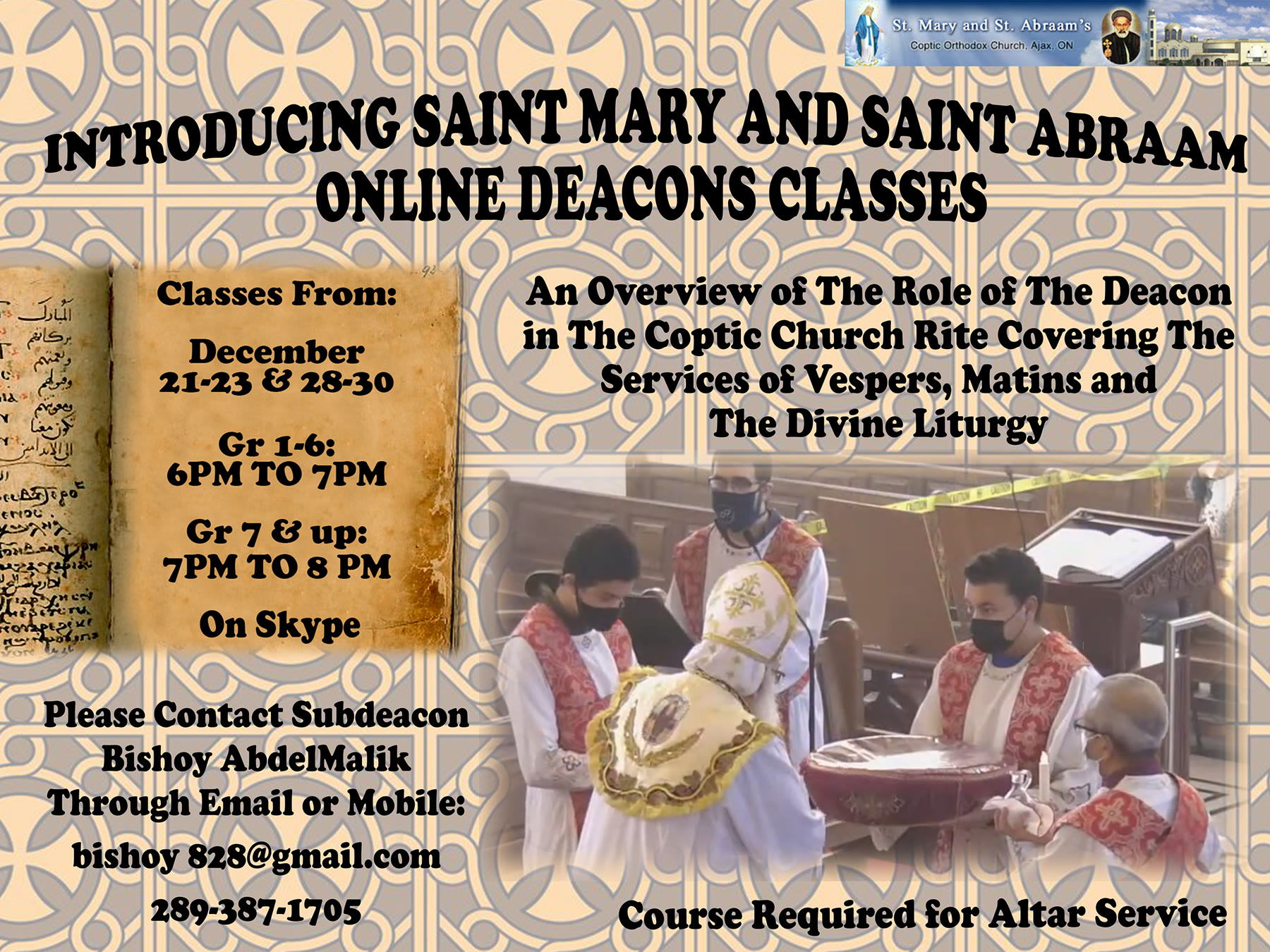Deacon Classes