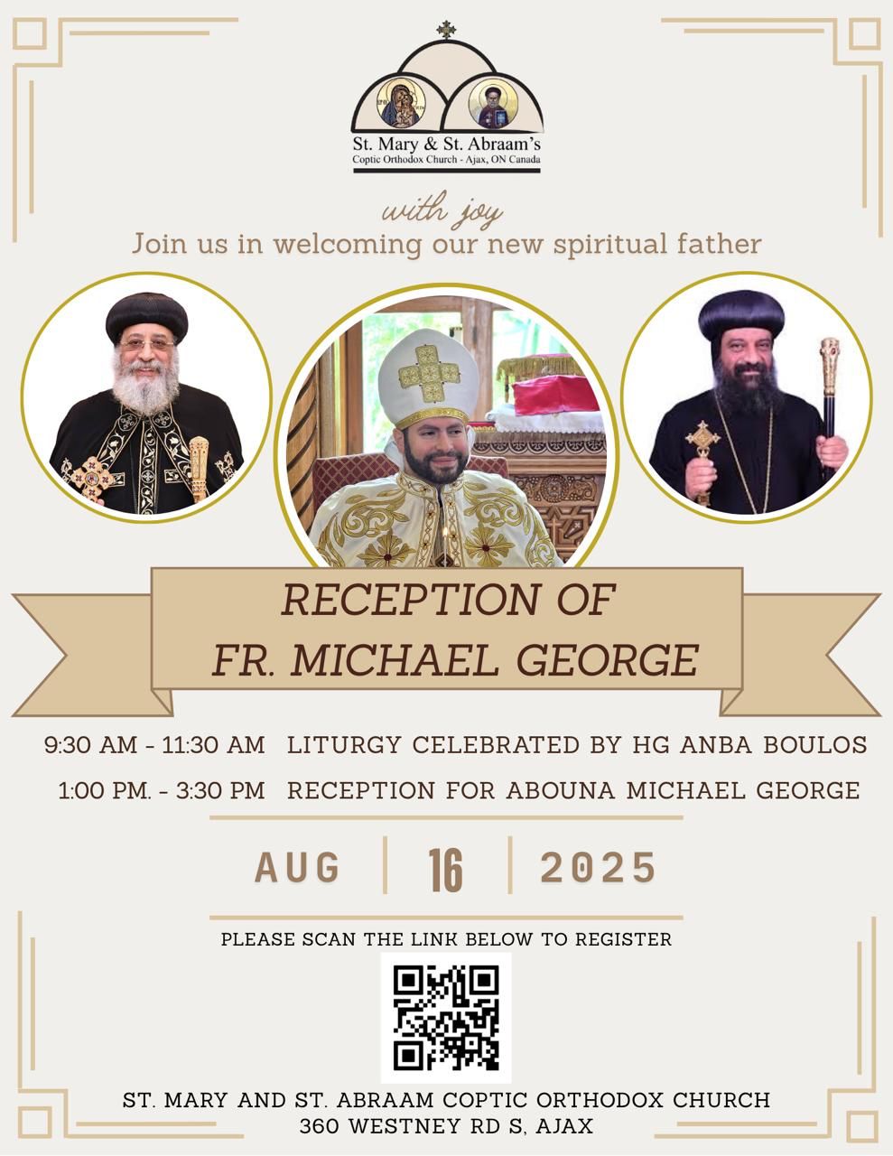 Father Michael George's Welcome Reception