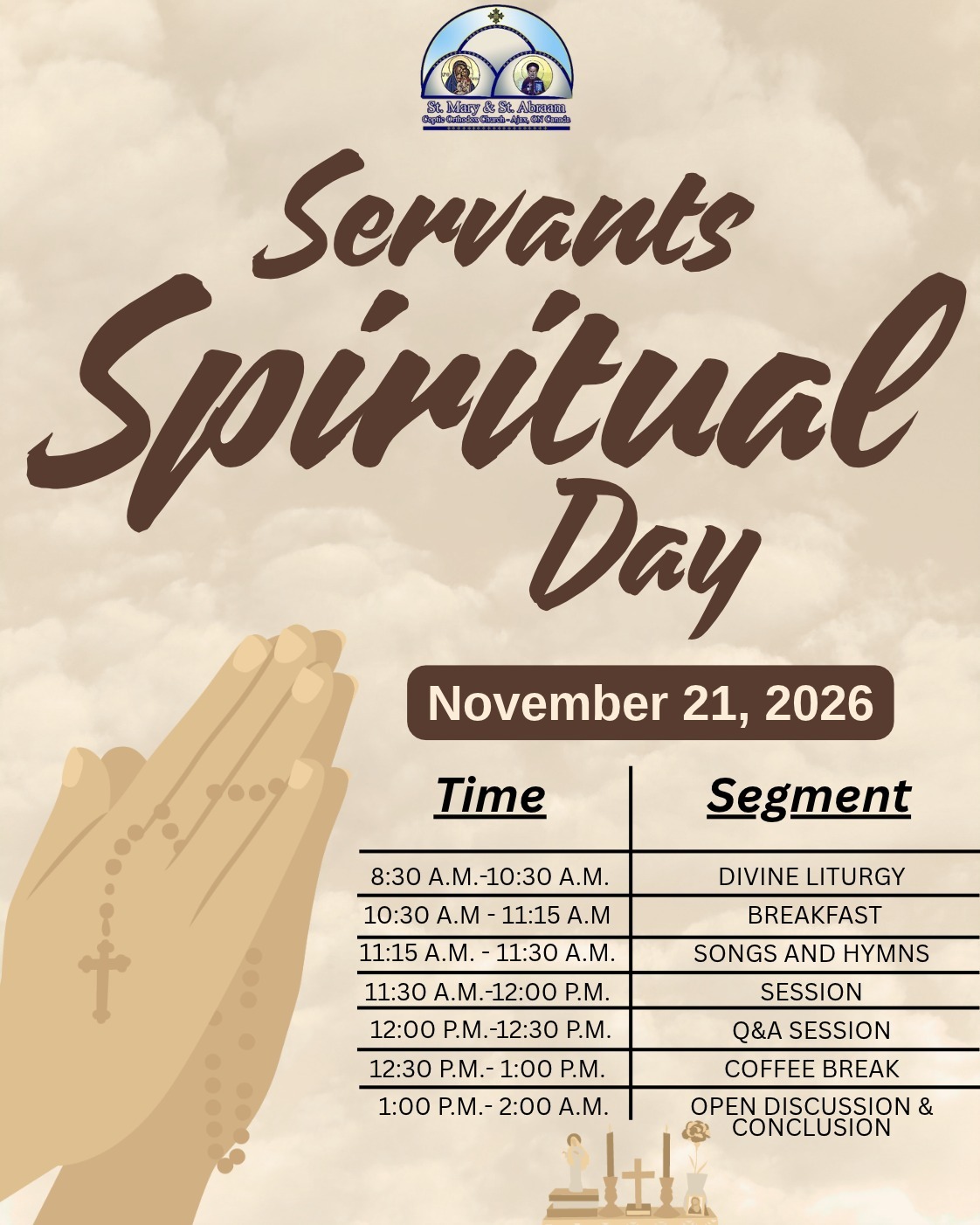 Servants Spiritual Day